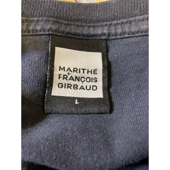 Marithe Francois Girbaud Vintage‎ 90’s Jersey Men’s Sz L Blue - Picture 2 of 6